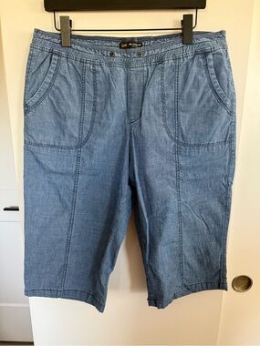 Lee Relaxed Fit Mid-Rise Skimmer Capris Size 14